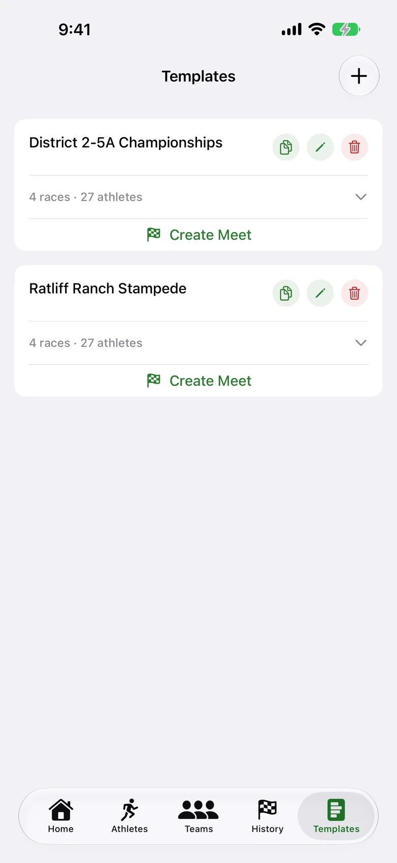 meet templates, reuse all season